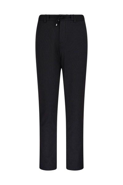 Siyah Rahat Kesim Yandan Cepli Jogger Pantolon - 2
