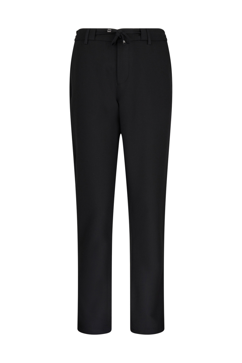 Siyah Rahat Kesim Yandan Cepli Jogger Pantolon - Hatem Saykı