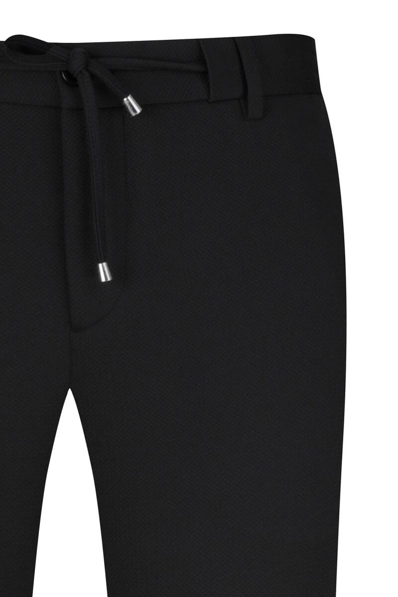 Siyah Rahat Kesim Yandan Cepli Jogger Pantolon - Saykı (1)