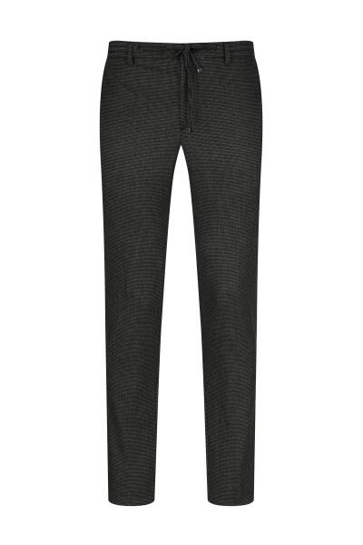 Siyah Rahat Kesim Yandan Cepli Jogger Pantolon - 3