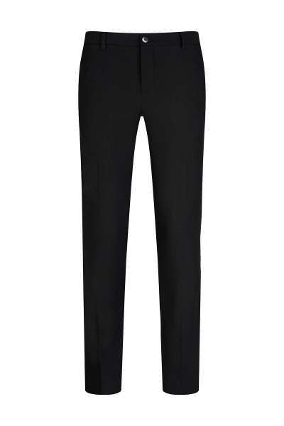 Siyah Rahat Kesim Yandan Cepli Jogger Pantolon - 1