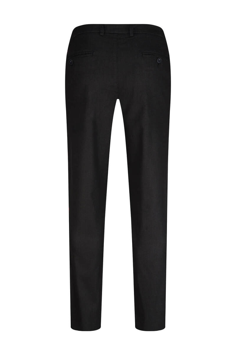 Siyah Rahat Kesim Yandan Cepli Pamuklu Jogger Pantolon - Saykı (1)