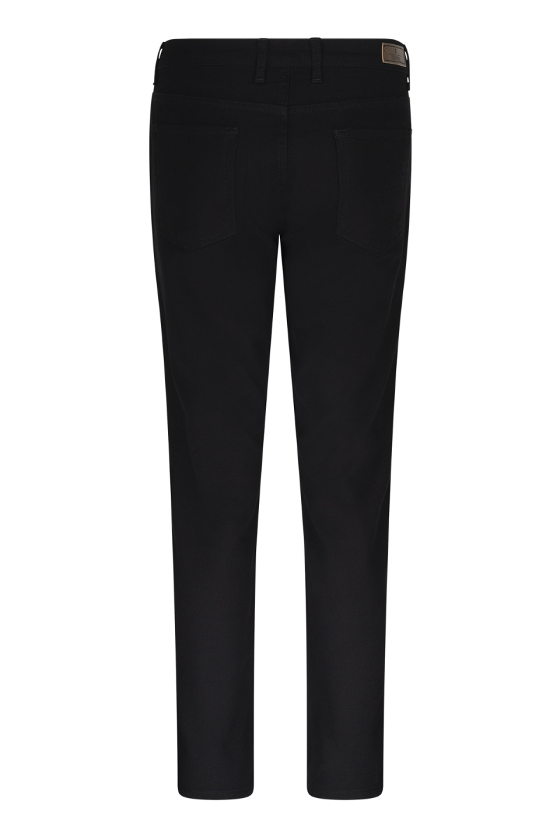 Siyah Regular Fit 5 Cep Pamuklu Kanvas Pantolon - Hatem Saykı (1)