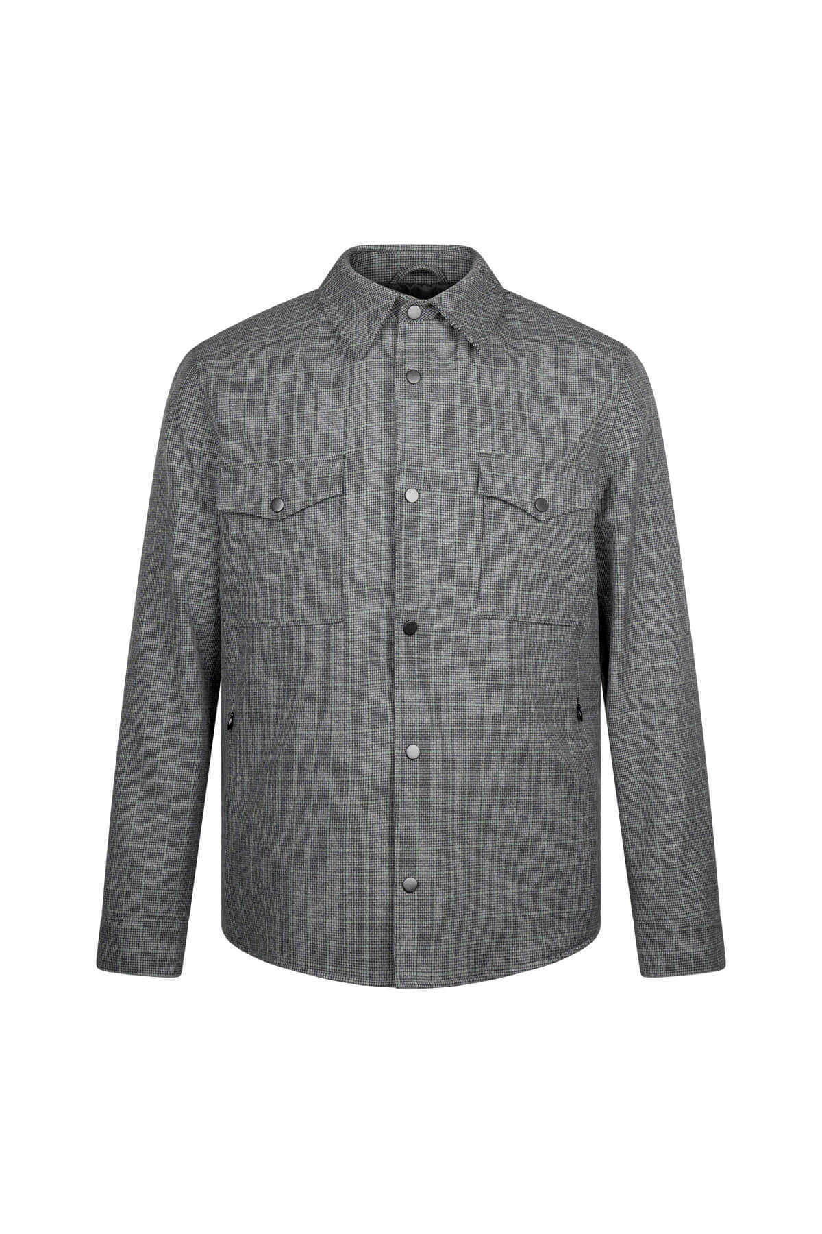 Siyah Regular Fit Elyaflı Mont - 1