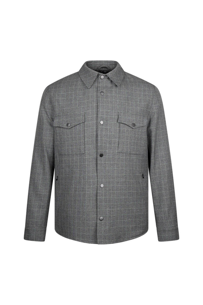 Siyah Regular Fit Elyaflı Mont - Hatemoğlu