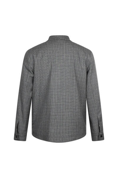 Siyah Regular Fit Elyaflı Mont - 2