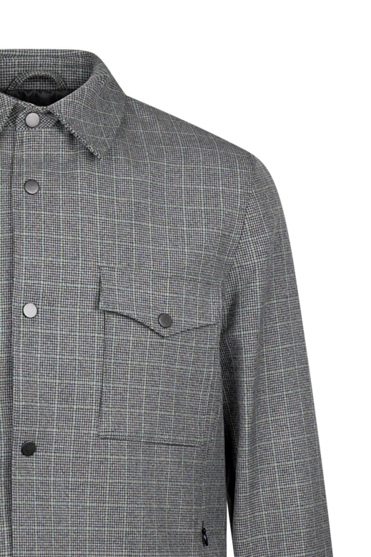 Siyah Regular Fit Elyaflı Mont - 3