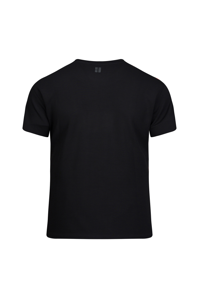 Siyah Regular Fit Bisiklet Yaka Tişört - HTML (1)