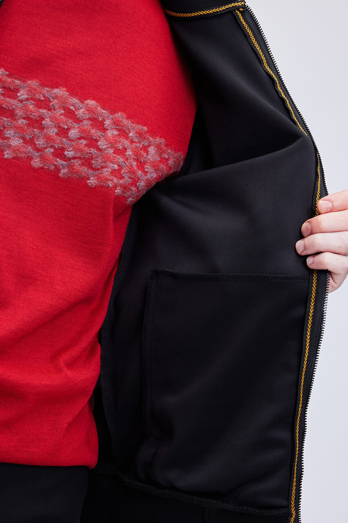 Siyah Regular Fit Bomber Yaka Mevsimlik Mont - 5