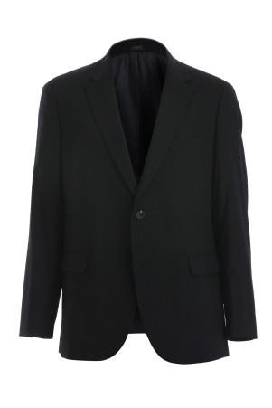 Siyah Regular Fit Düz Mono Yaka 4 Drop Klasik Takım Elbise - Thumbnail