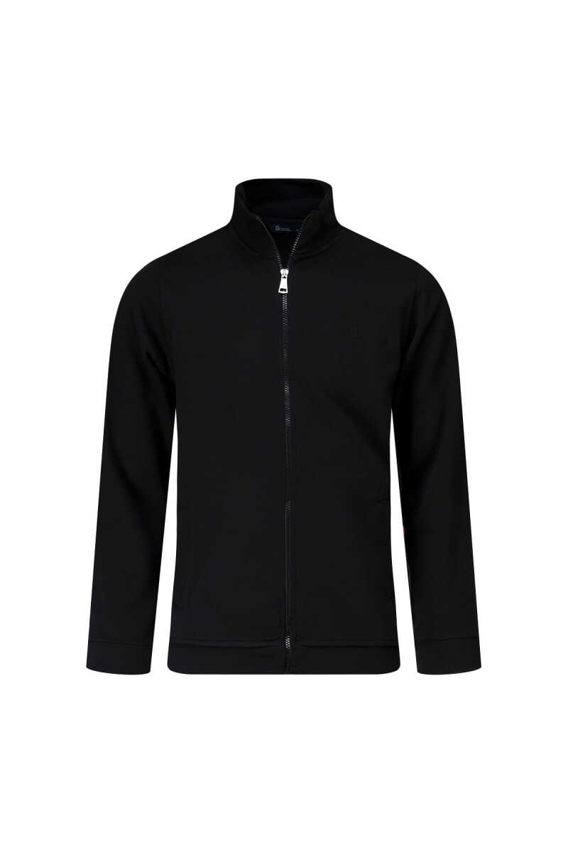 Siyah Regular Fit Fermuarlı Yarım Balıkçı Yaka 100% Pamuk Triko Hırka