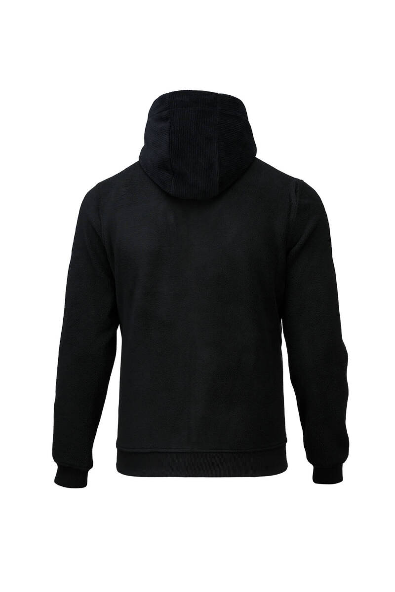 Siyah Regular Fit Hakim Yaka Kapüşonlu Şişme Mont - HTML (1)