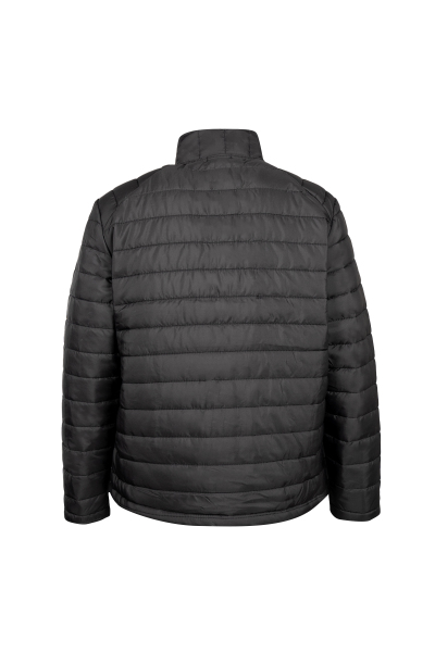 Siyah Regular Fit Hakim Yaka Şişme Mont - 8