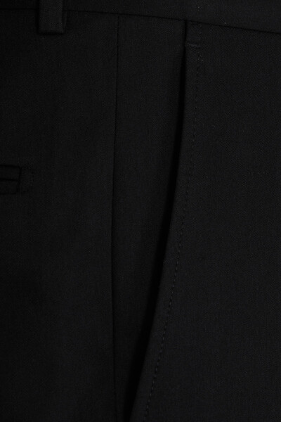 Siyah Regular Fit Kumaş Pantolon - 3