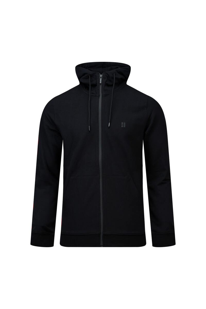 Siyah Regular Fit Pamuklu Kapüşonlu Sweatshirt - HTML