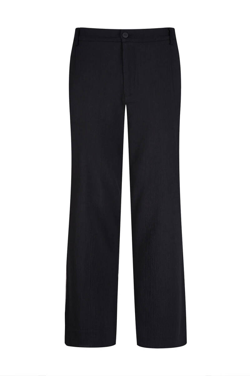 Siyah Regular Fit Yandan Cepli 100% Pamuk Jogger Pantolon - Saykı