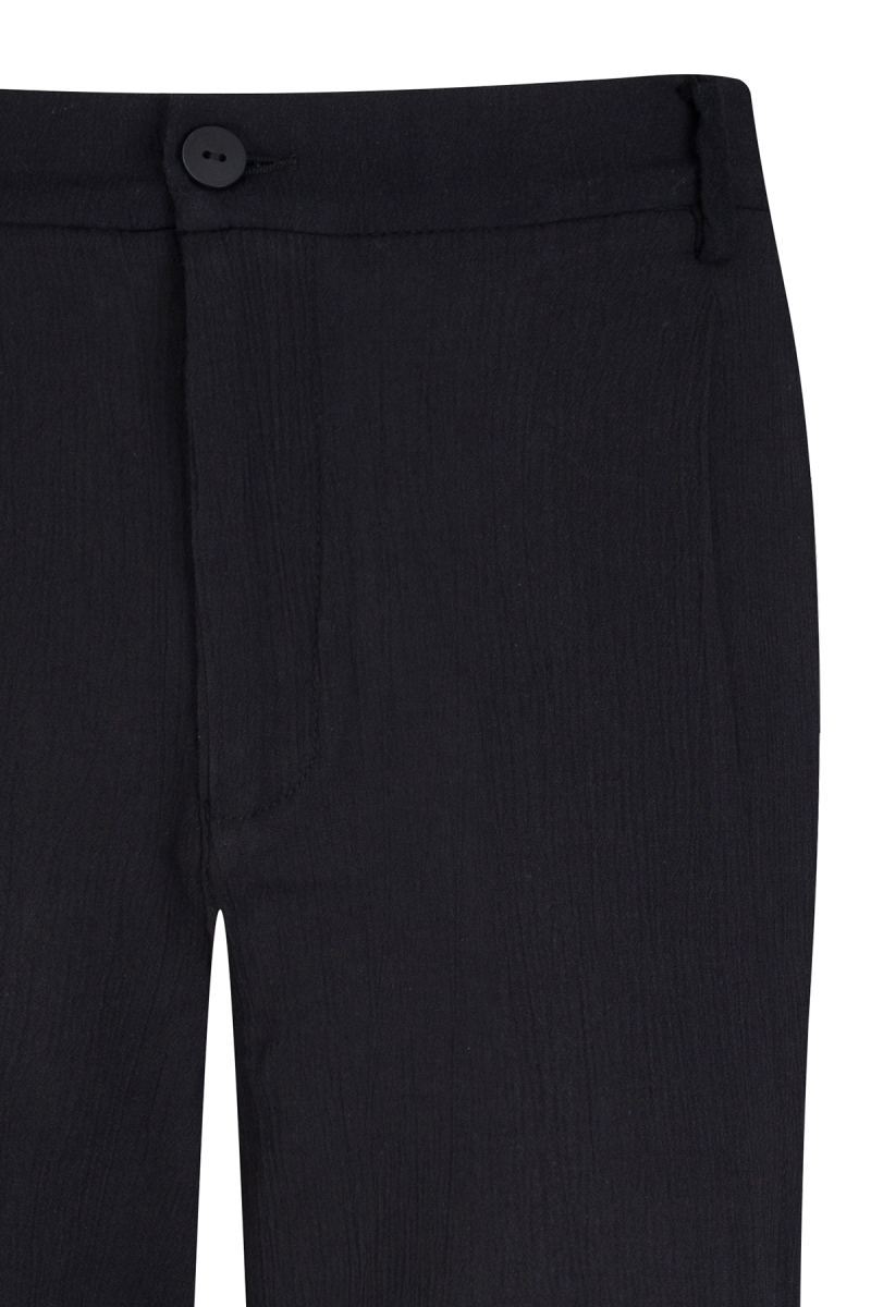 Siyah Regular Fit Yandan Cepli 100% Pamuk Jogger Pantolon - Saykı (1)