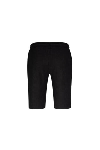 Siyah Regular Fit Yandan Cepli Jogger Pantolon - 3