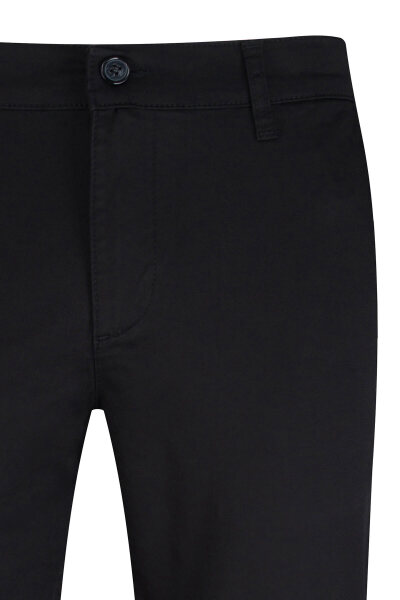 Siyah Regular Fit Yandan Cepli Kanvas Pantolon - 2