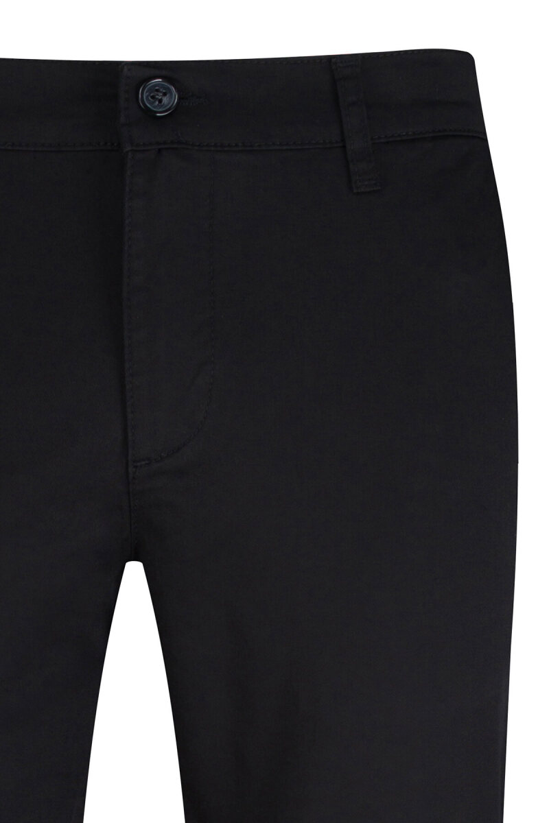 Siyah Regular Fit Yandan Cepli Kanvas Pantolon - Hatemoğlu (1)