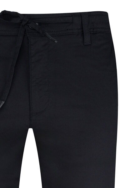 Siyah Regular Fit Yandan Cepli Pamuklu Jogger Pantolon - 2