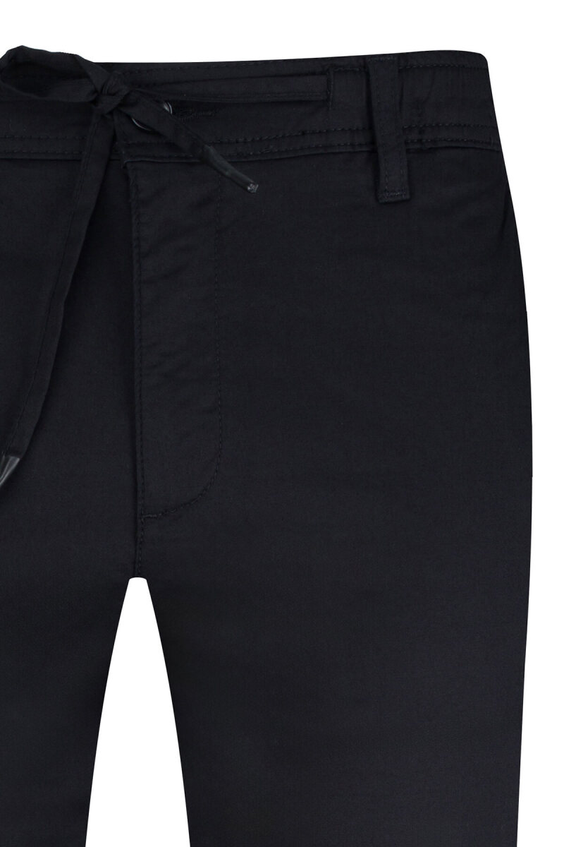 Siyah Regular Fit Yandan Cepli Pamuklu Jogger Pantolon - Saykı (1)