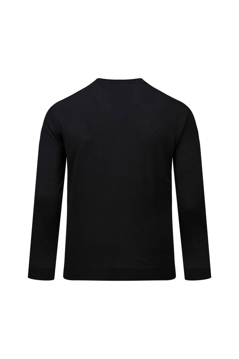 Siyah Regular Fit Yarım Balıkçı Yaka Rayon Kazak - Saykı (1)