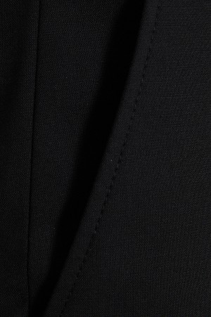 Siyah Regular Fit Yünlü Kumaş Pantolon - Thumbnail