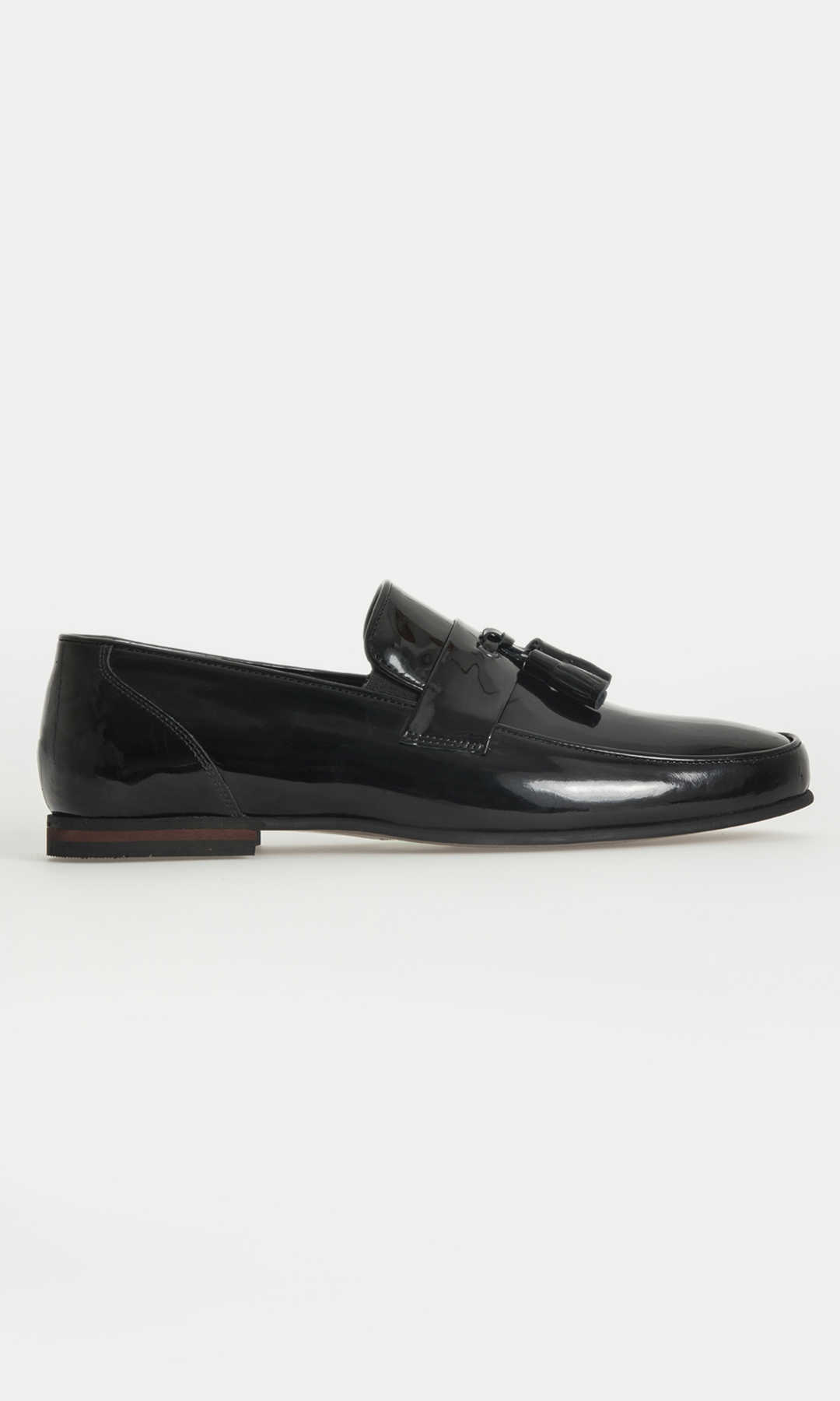 Siyah Klasik Püsküllü Loafer Ayakkabı