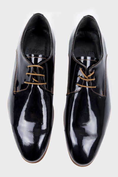 Siyah Klasik Oxford Ayakkabı - 6