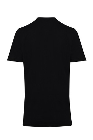 Siyah Regular Fit %100 Pamuk V Yaka İkili Paket Basic Tişört - Thumbnail