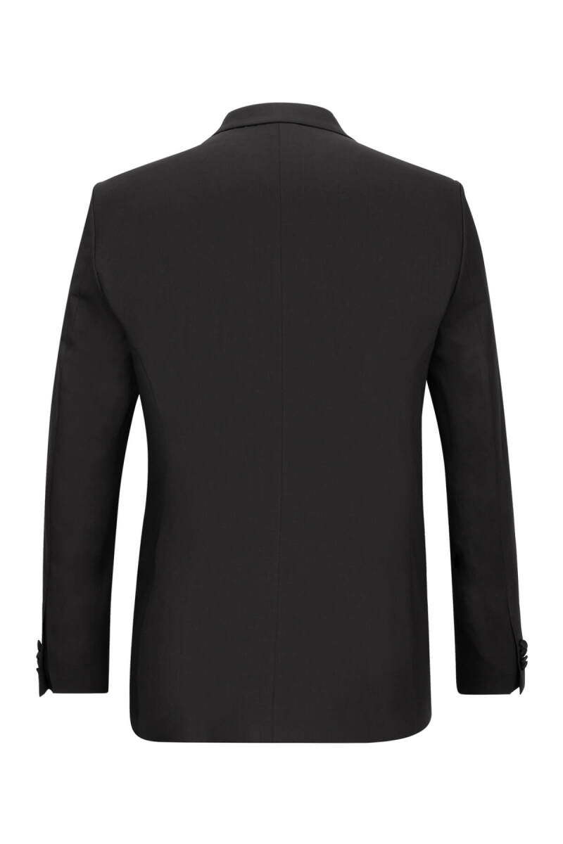 Siyah Slim Fit Çıkma Sivri Yaka Klasik Damatlık - Hatemoğlu (1)