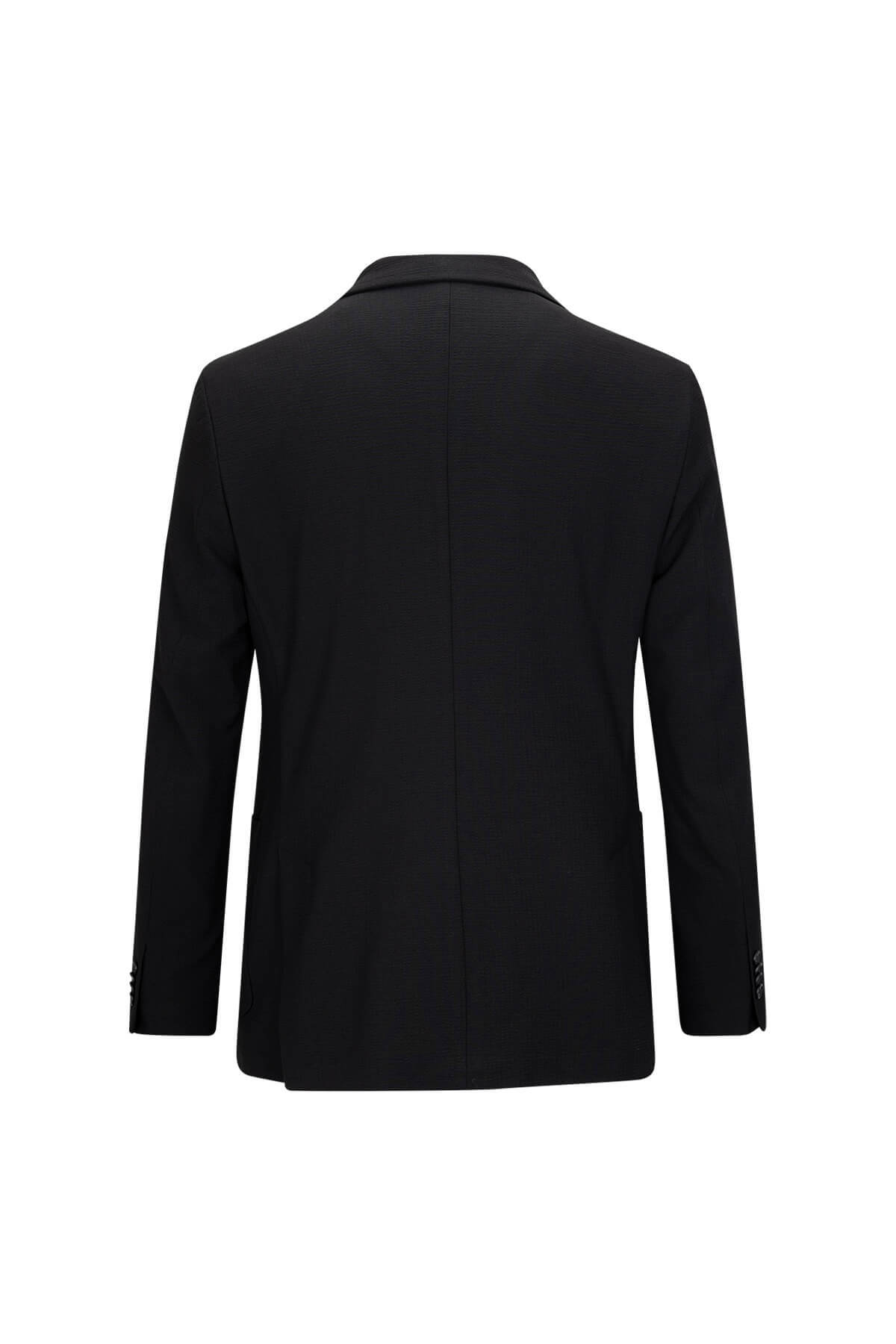 Siyah Slim Fit Mono Yaka Casual Takım Elbise - 4