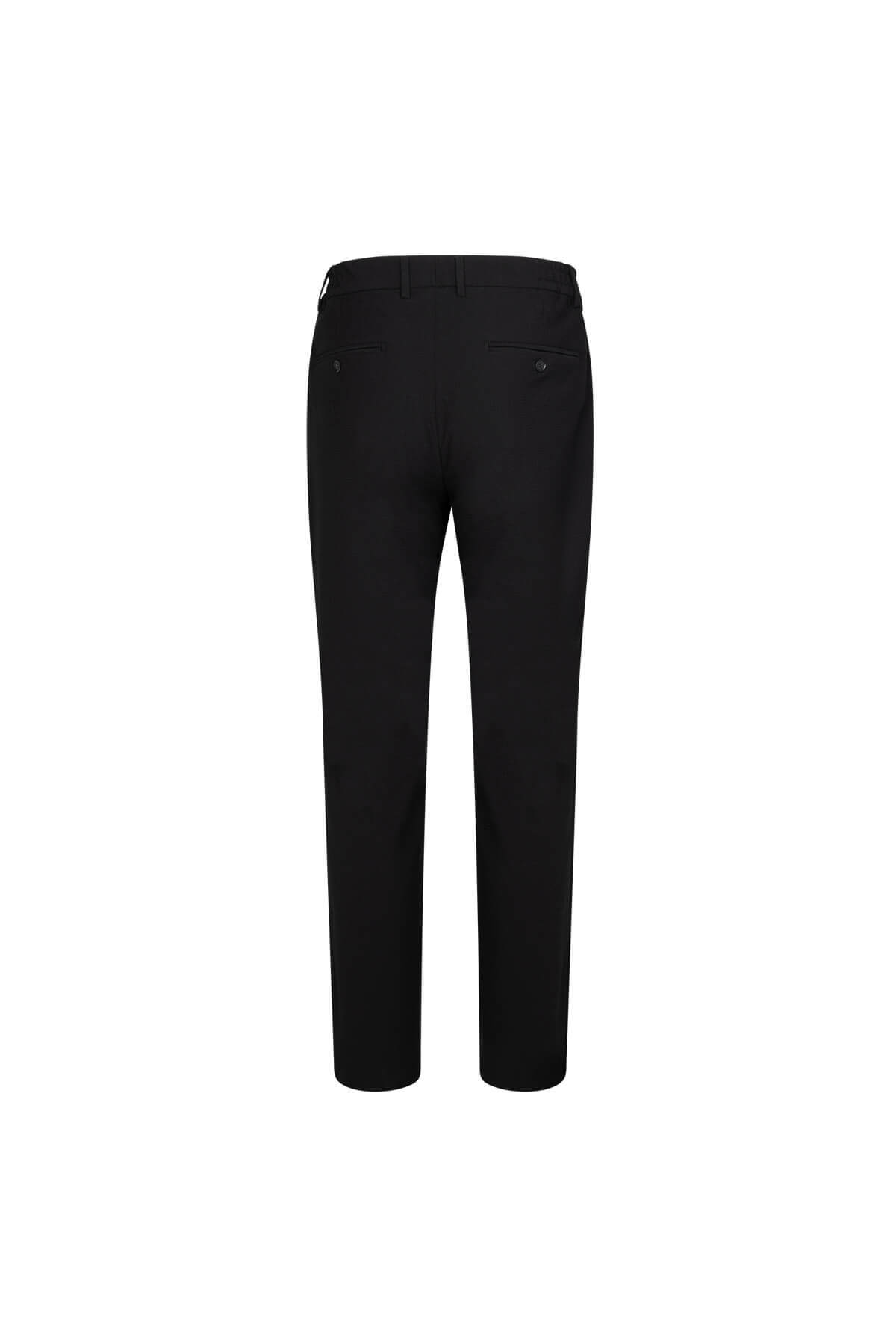 Siyah Slim Fit Mono Yaka Casual Takım Elbise - 5