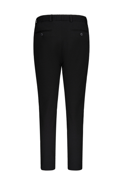 Siyah Slim Fit Mono Yaka Casual Takım Elbise - 5