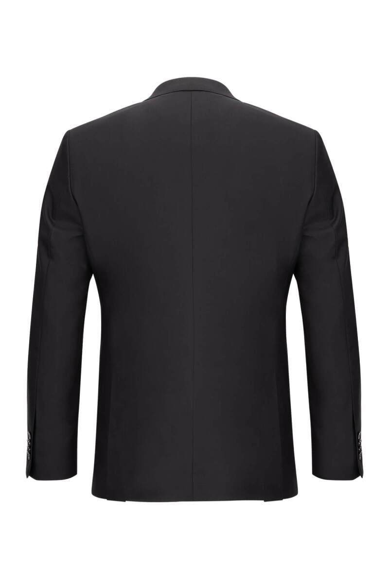Siyah Slim Fit Mono Yaka Klasik Takım Elbise - Saykı (1)