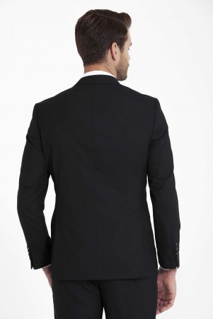 Siyah Slim Fit Takım Elbise - Thumbnail