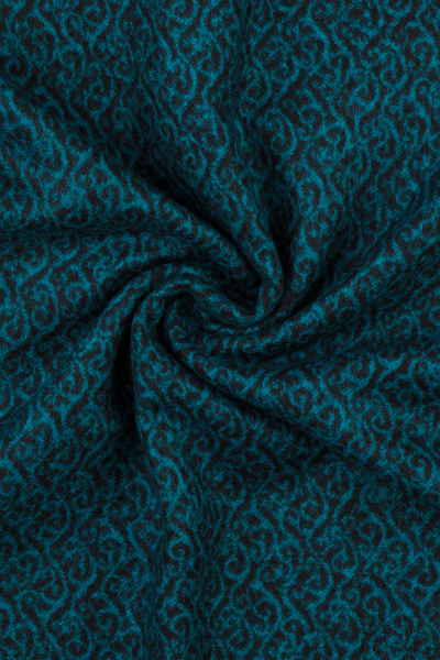 Siyah - Yeşil Desenli Atkı - 3