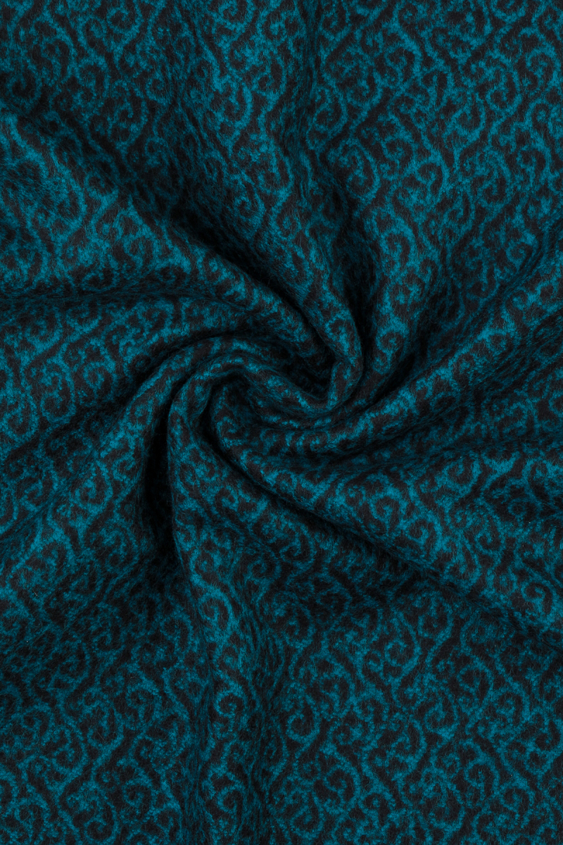 Siyah - Yeşil Desenli Atkı - Hatemoğlu (1)