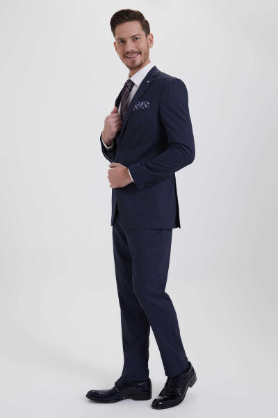 Lacivert Slim Fit Takım Elbise - 2