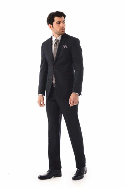 Lacivert Slim Fit Takım Elbise - 2