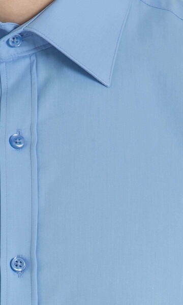 Slim Fit Mavi Gömlek - 5