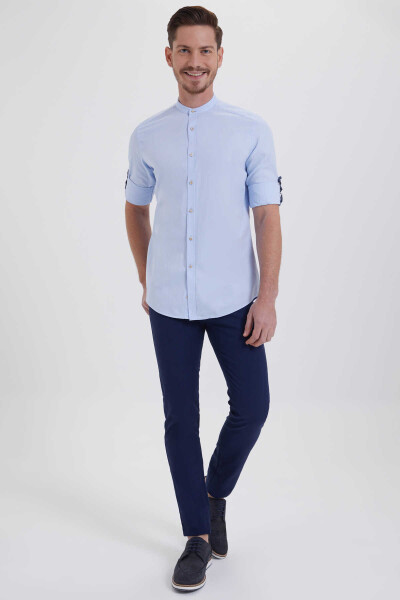 Mavi Slim Fit 100% Pamuk Uzun Kol Spor Gömlek - 2