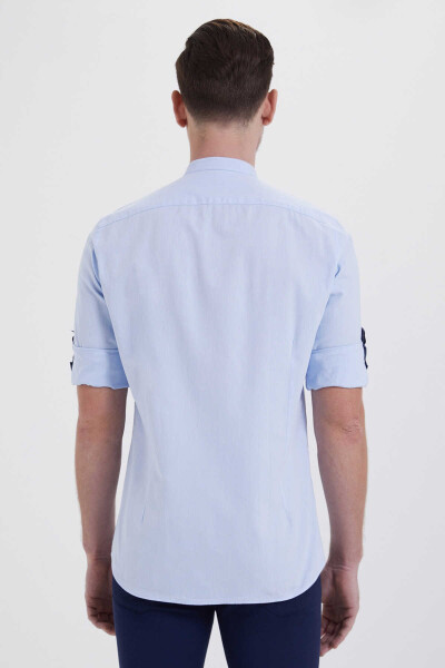 Mavi Slim Fit 100% Pamuk Uzun Kol Spor Gömlek - 3