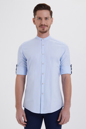 Mavi Slim Fit 100% Pamuk Uzun Kol Spor Gömlek - 5