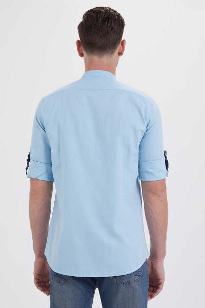 Mavi Slim Fit 100% Pamuk Uzun Kol Spor Gömlek - 3