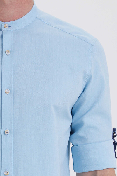 Mavi Slim Fit 100% Pamuk Uzun Kol Spor Gömlek - 4