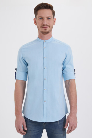 Mavi Slim Fit 100% Pamuk Uzun Kol Spor Gömlek - 10