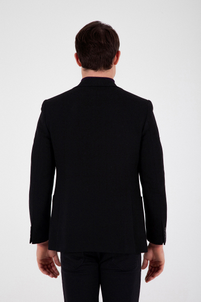Siyah Slim Fit Ceket - 9