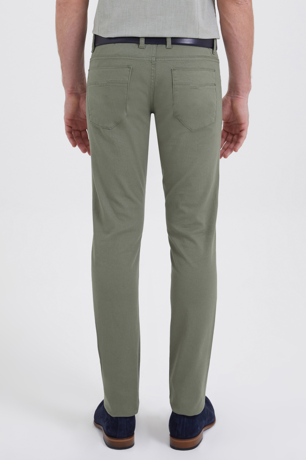 Slim Fit Yeşil Pantolon